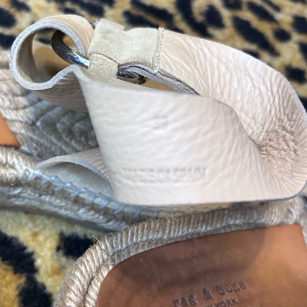 Rag & Bone Calla Suede Wedge Espadrille Sandal Size 39 US 9 - Picture 8 of 10